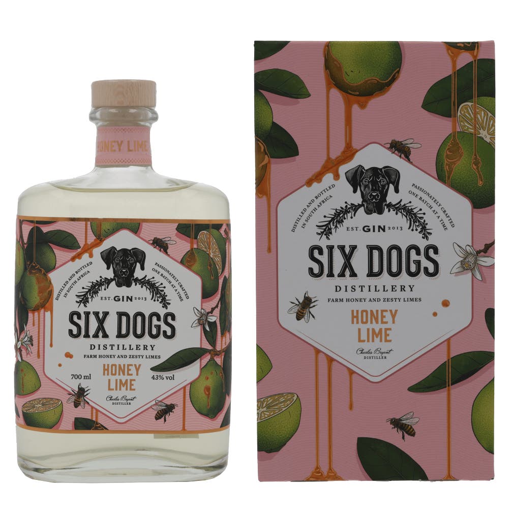 Six Dogs Honey Lime 70cl