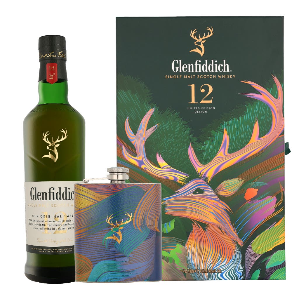 Glenfiddich 12 years + Flask 70cl