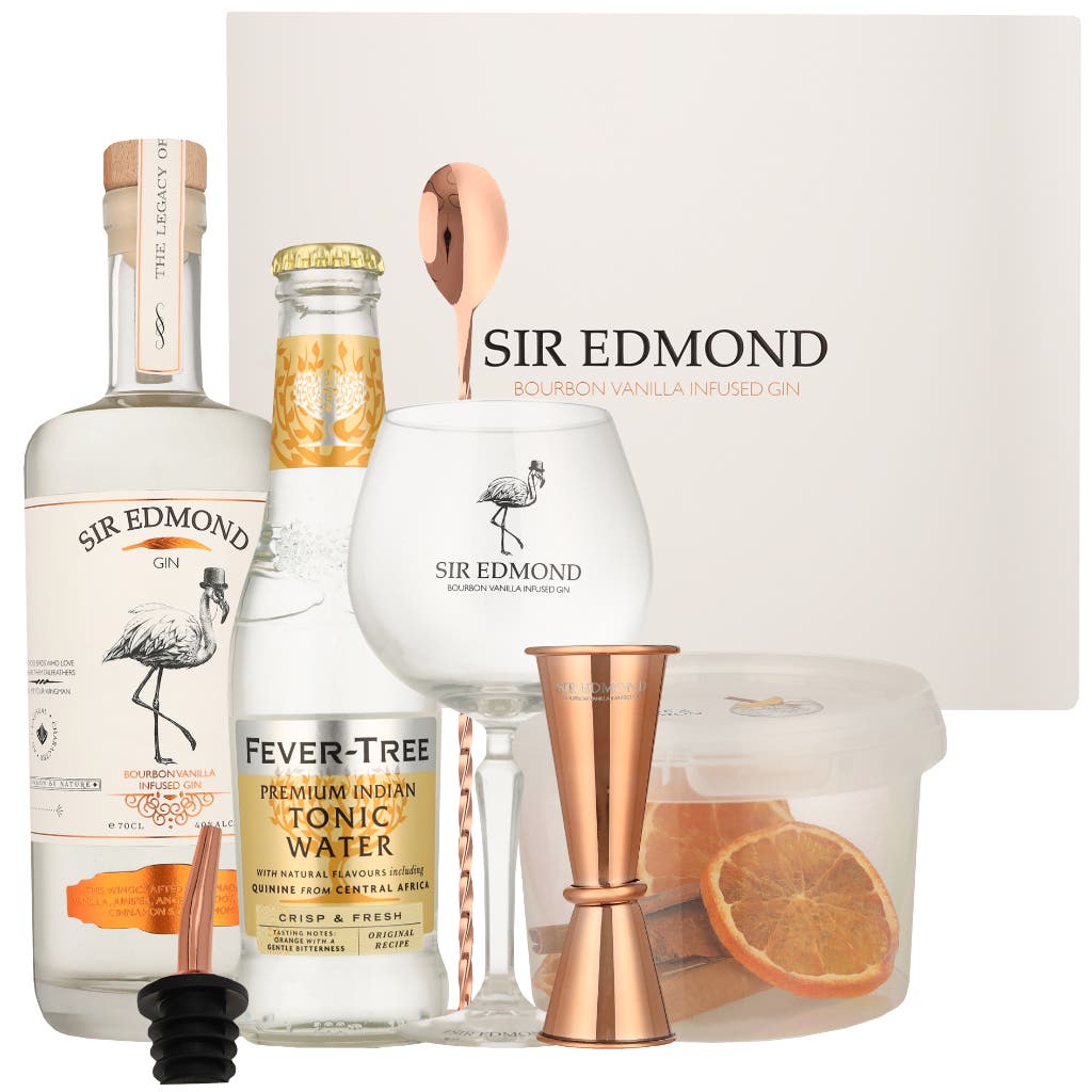 Sir Edmond Gin – Bourbon Vanilla Infused Gin 70cl Giftset